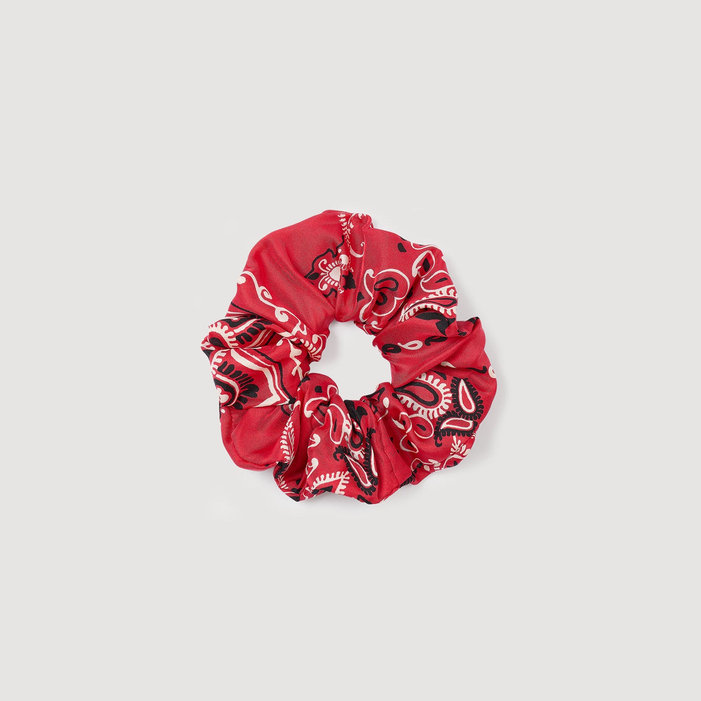 Bandana print scrunchie Red / White