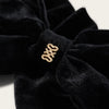 Noeud Velvet Bow Barrette Black