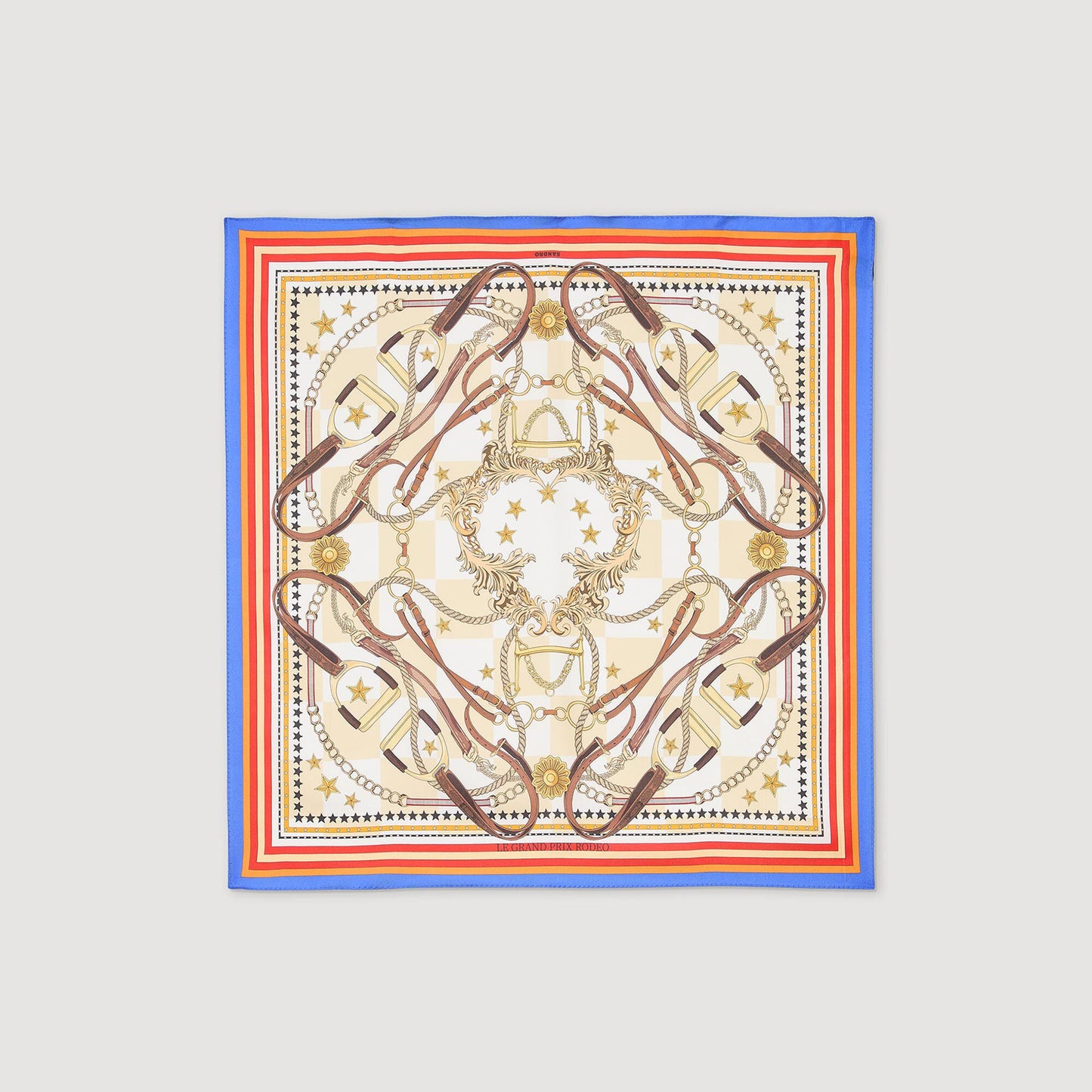 Silk Scarf Blue