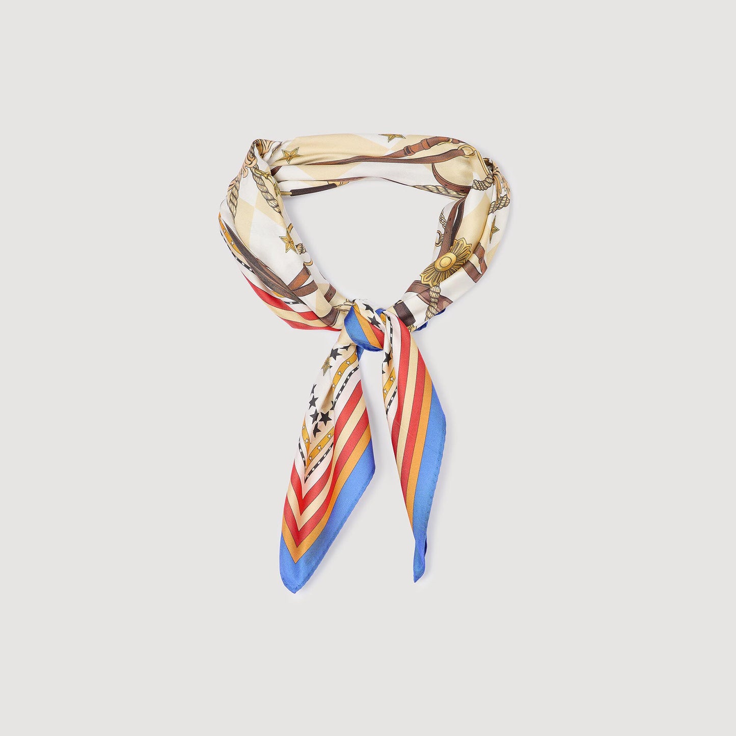 Silk Scarf Blue