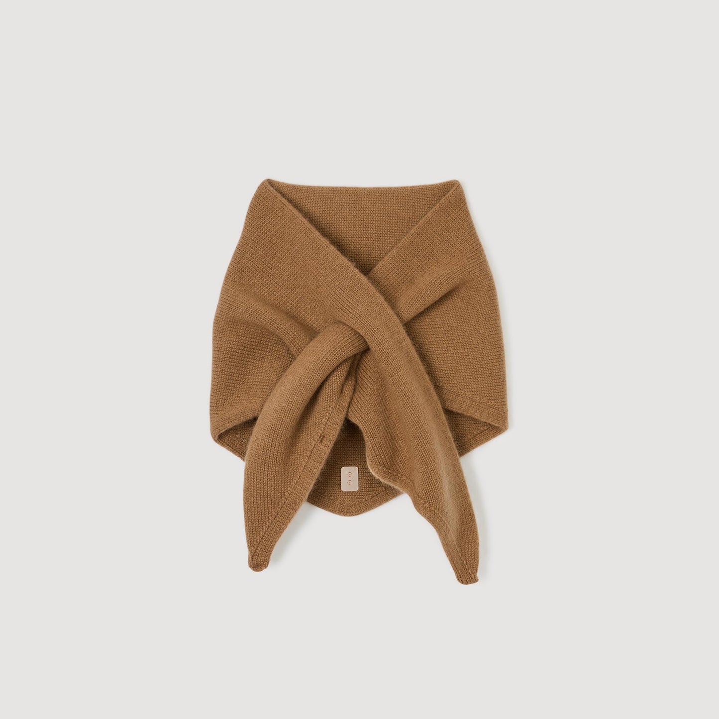 Shani Wool And Cashmere Scarf Light Brown