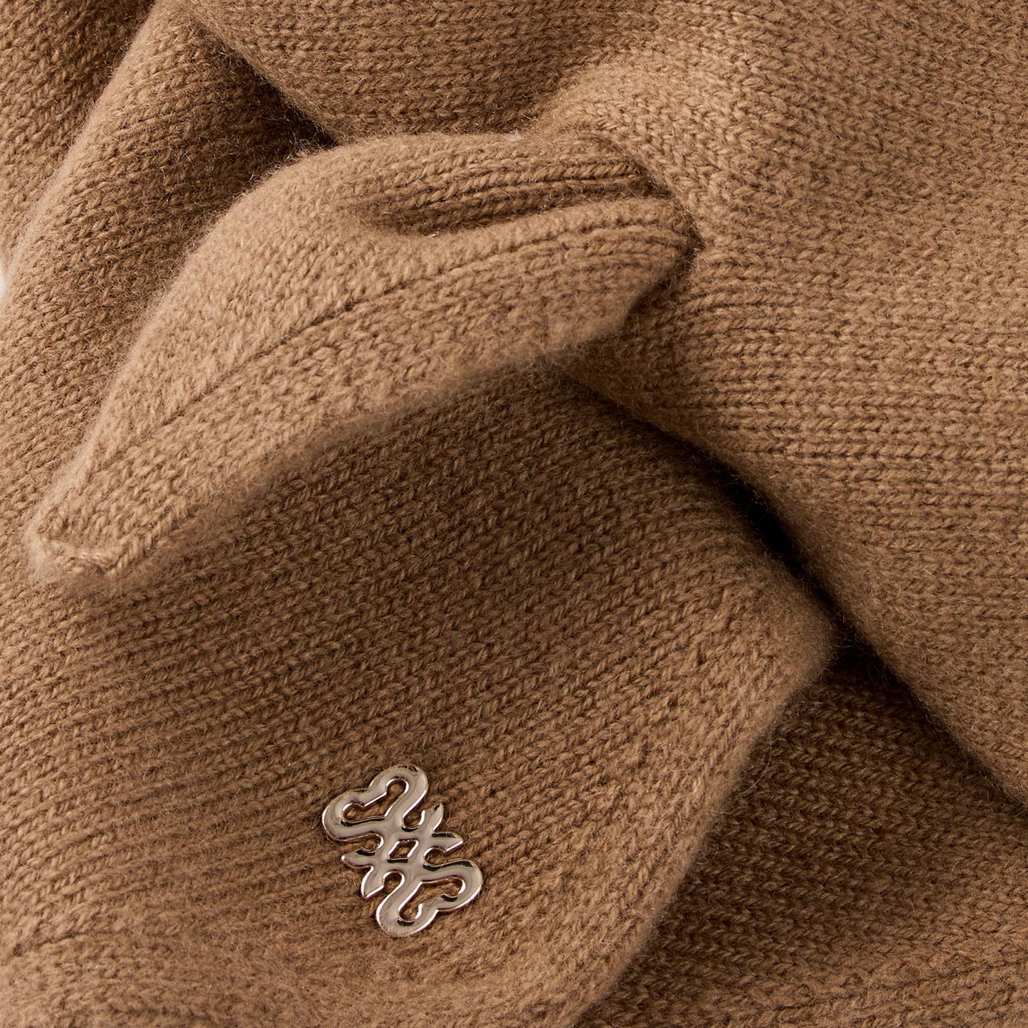 Shani Wool And Cashmere Scarf Light Brown