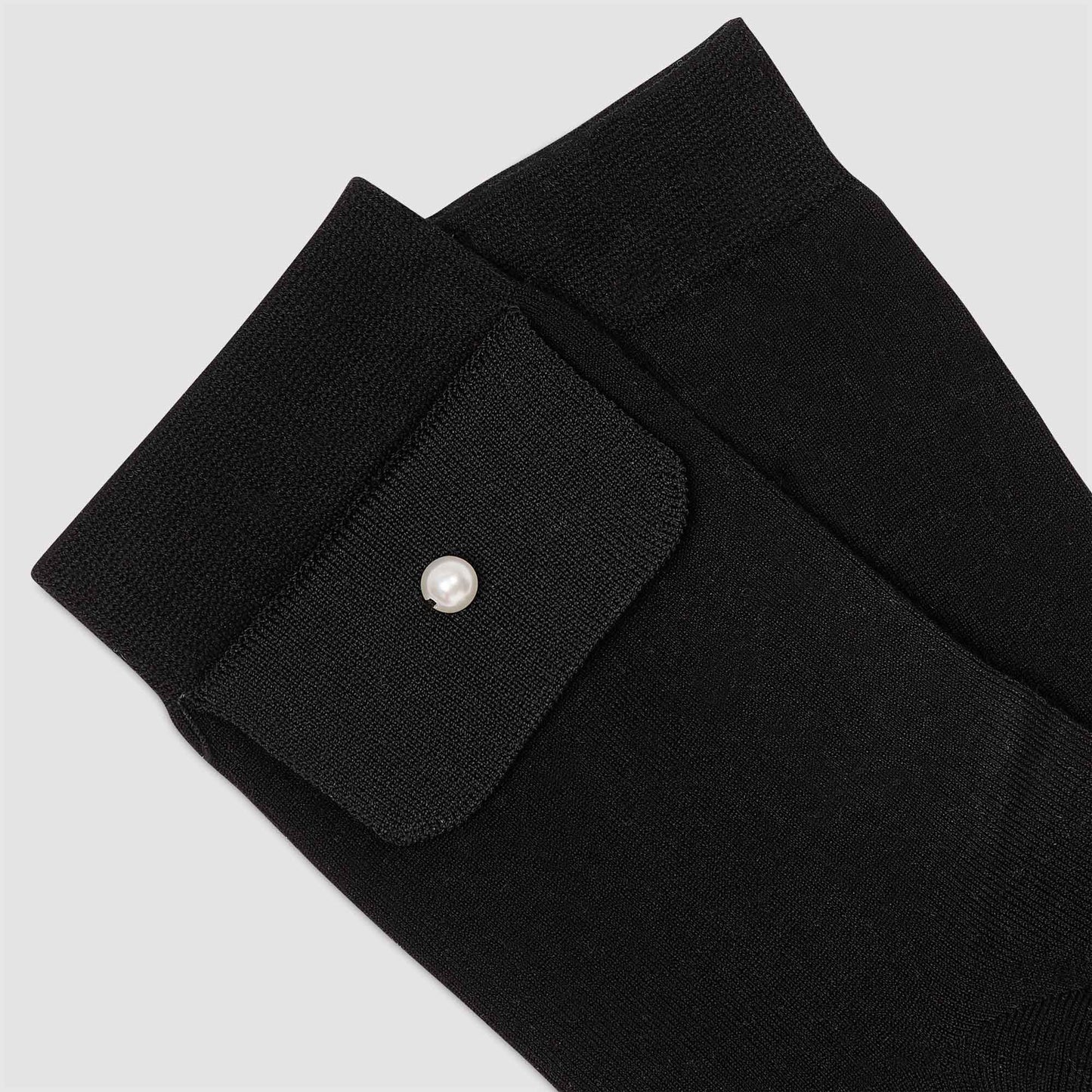 Socks With Bead Detail Black