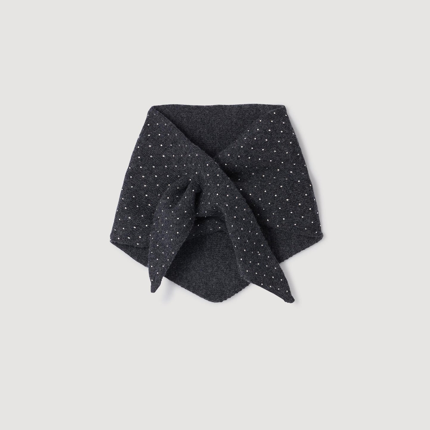 Linea Wool And Cashmere Scarf Charcoal Grey