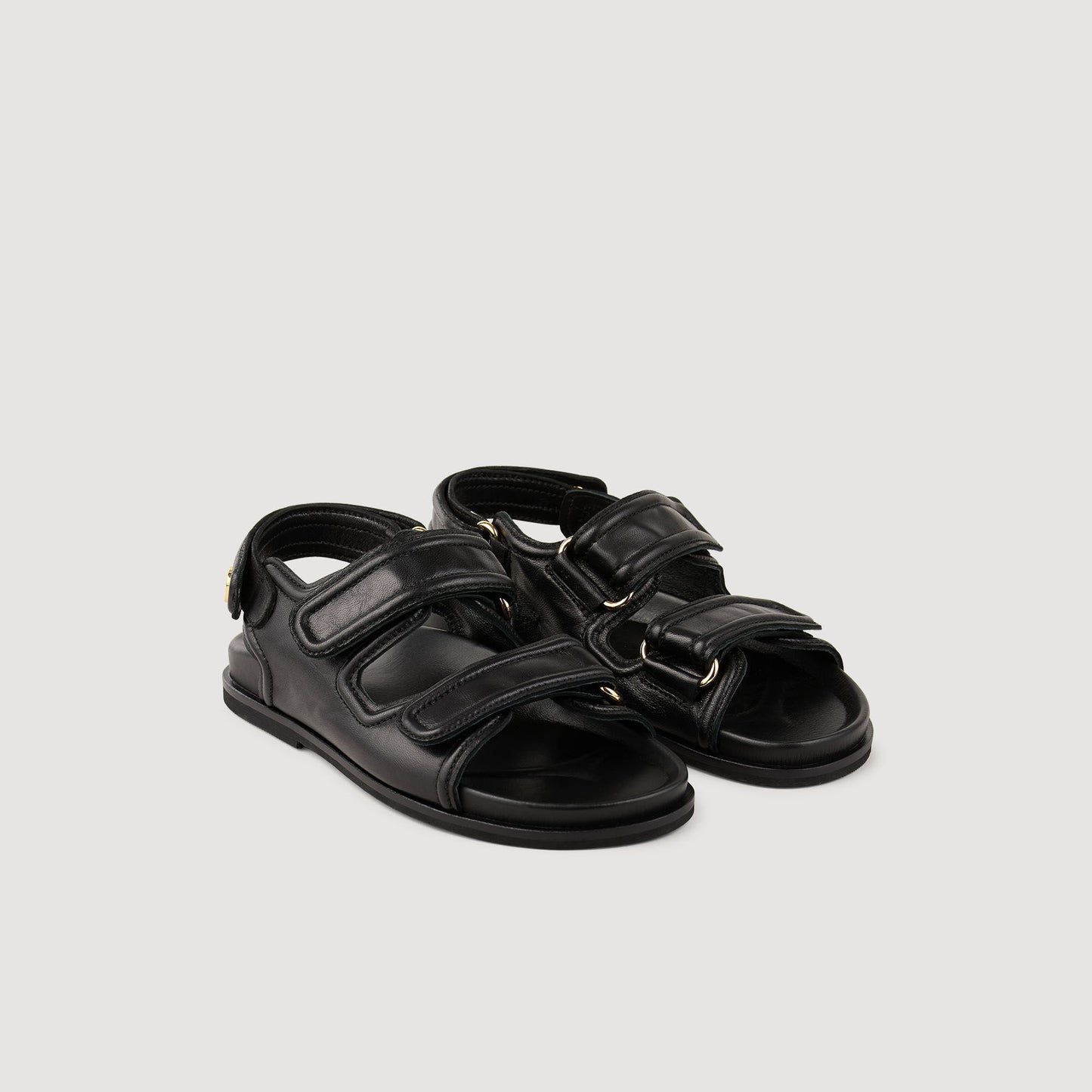 Leather Sandals Black