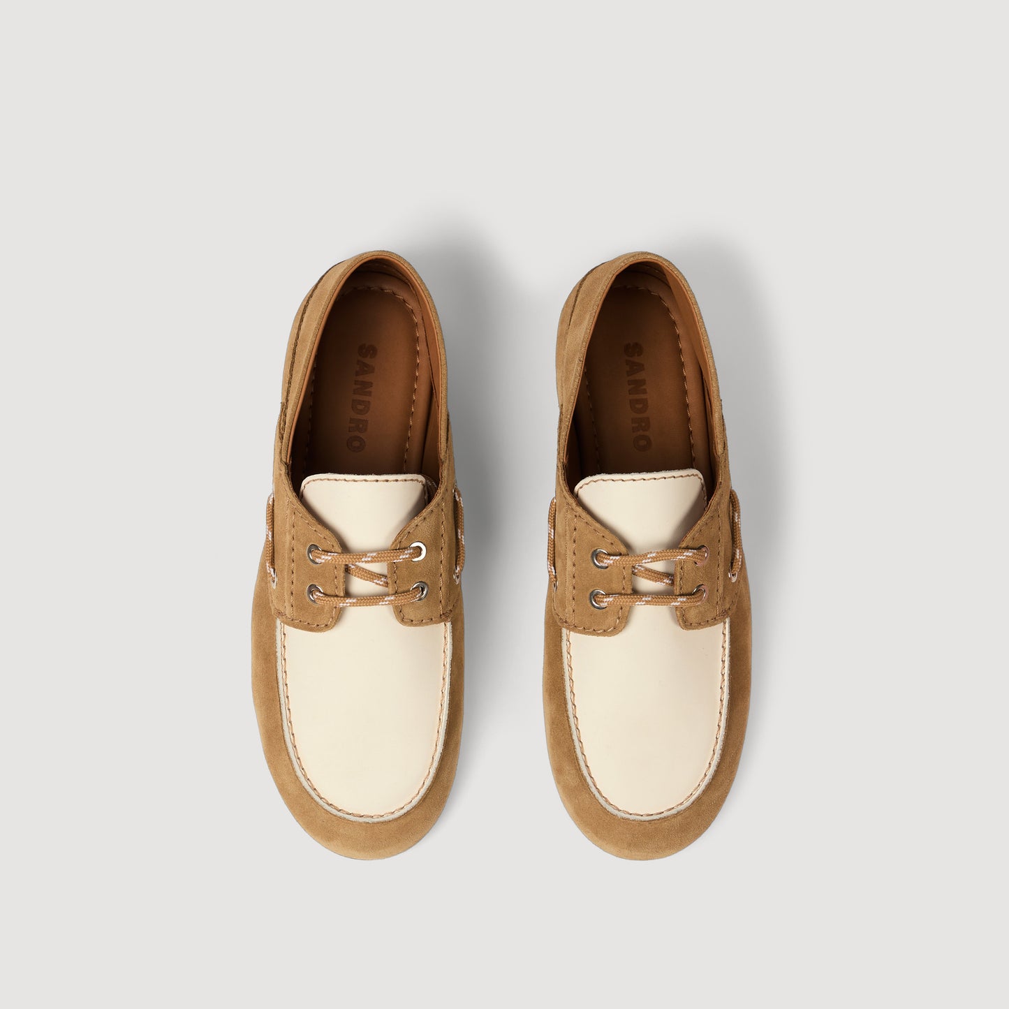 Sene Suede Boat Shoes Beige