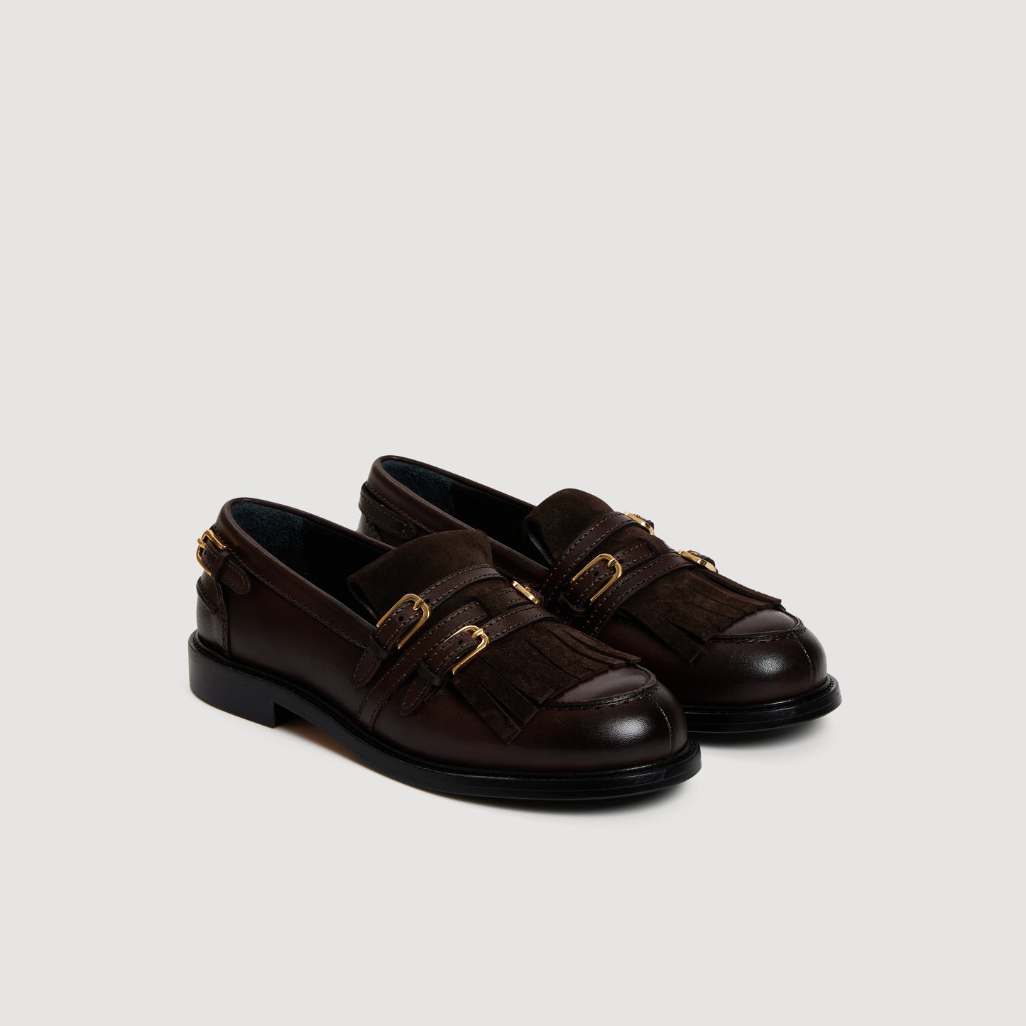 Hill Buckle loafers Brown