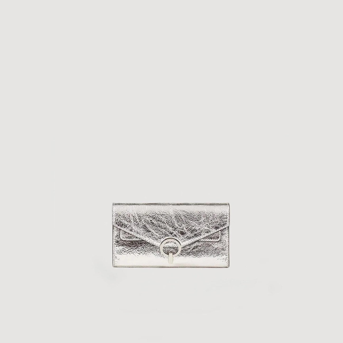 Yza Pocket Clutch Bag Silver