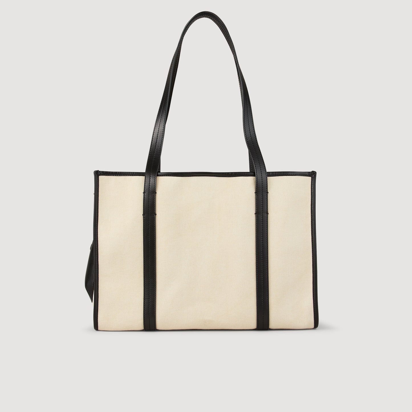 Medium 150 Canvas Shopping Bag Ecru / Black