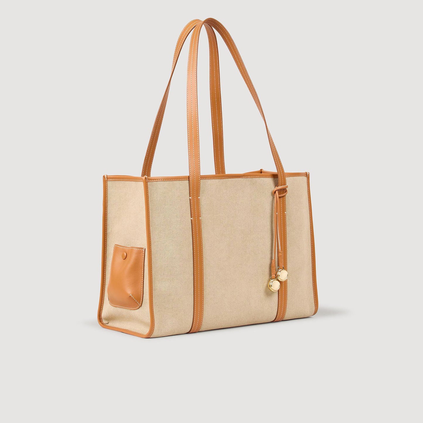 Medium 150 Canvas Shopping Bag Beige
