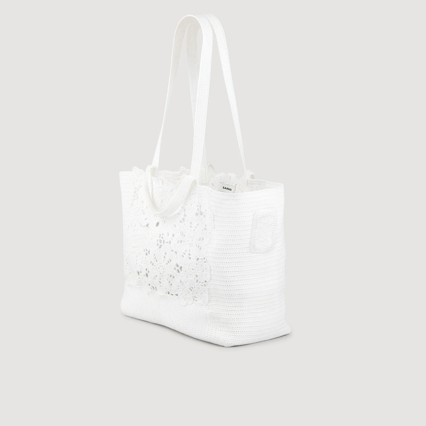 Andalousie Crochet Tote Bag Ecru