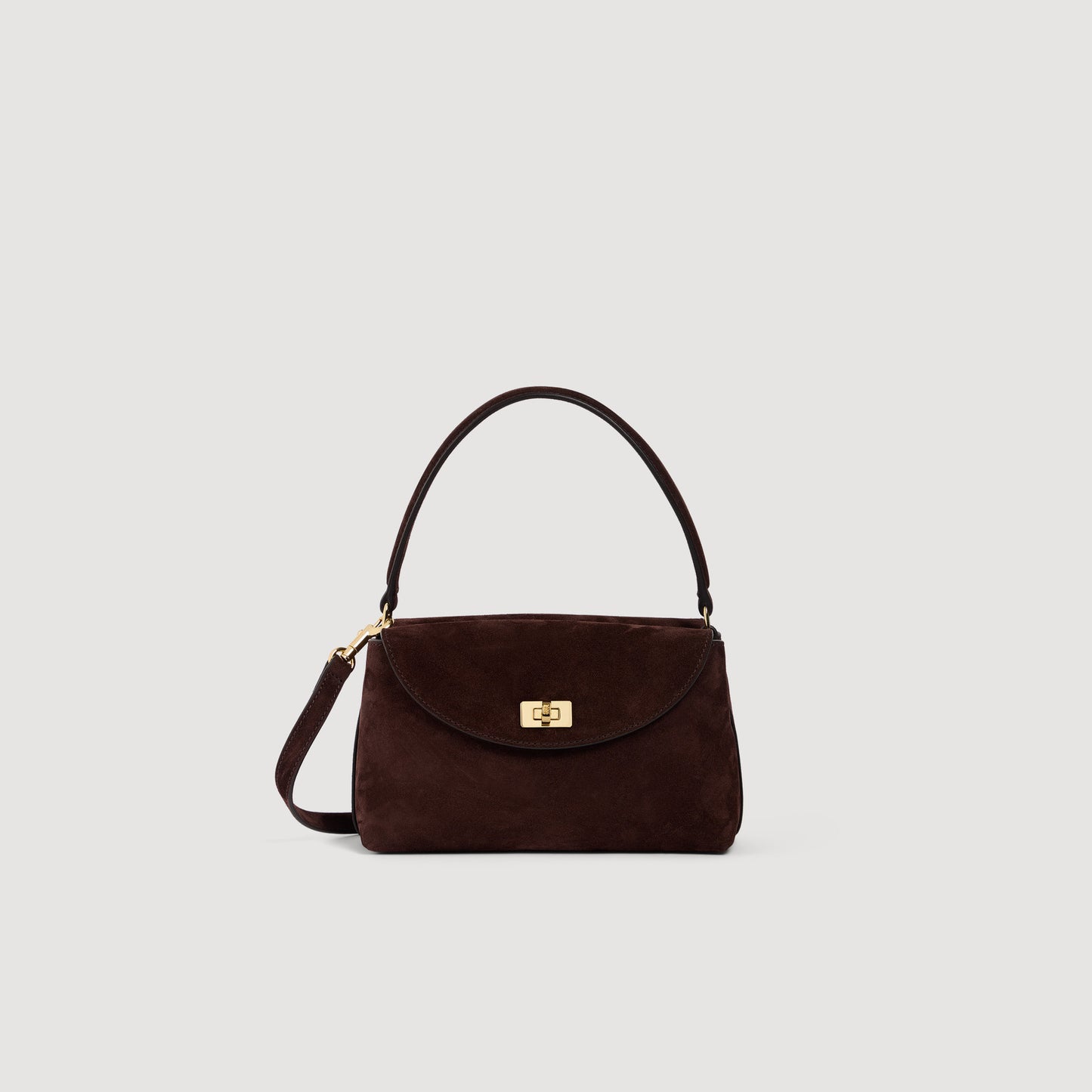 Le Mini Grand Bazaar Structured Leather Bag Brown