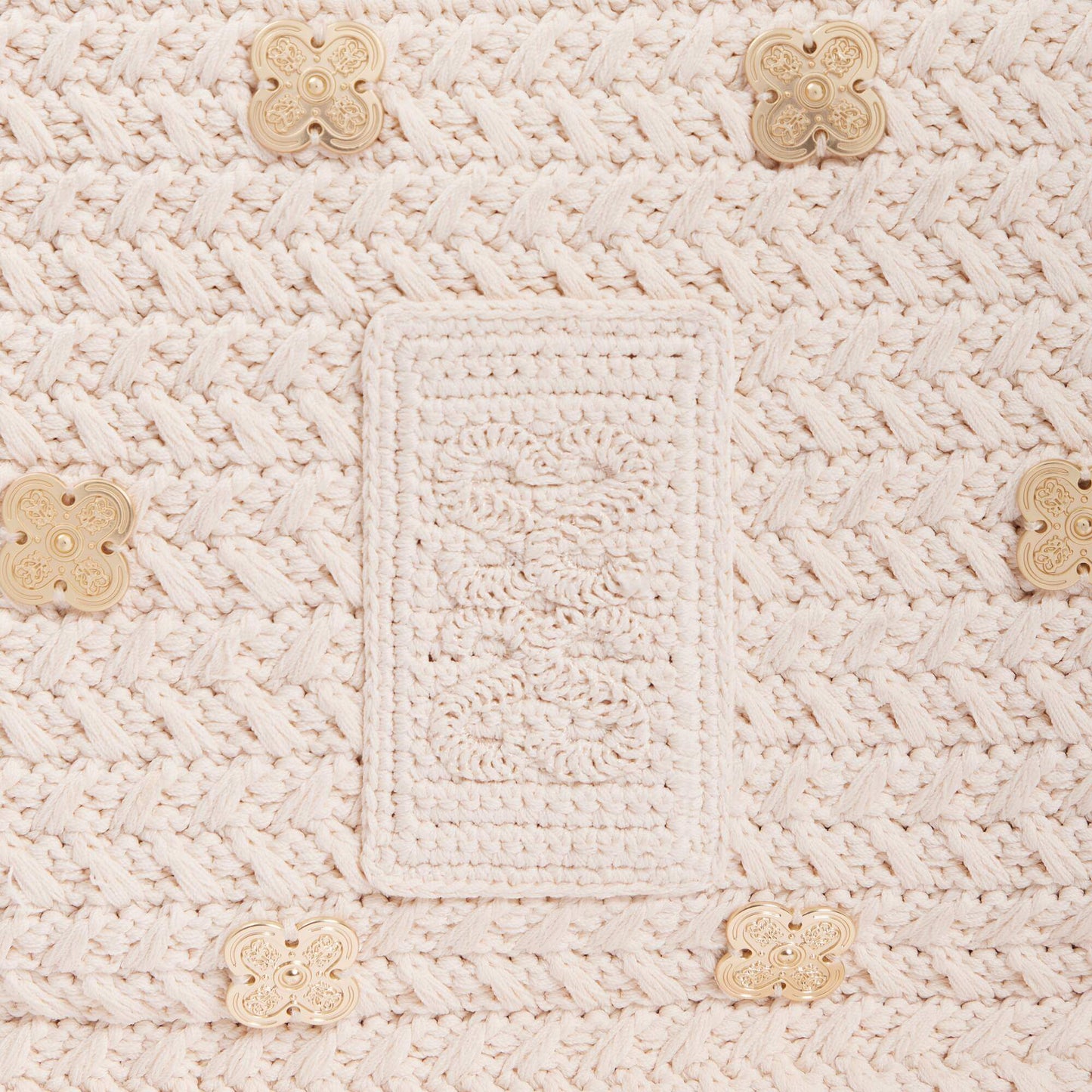 Ysee Crochet Bag With Tassels Ecru