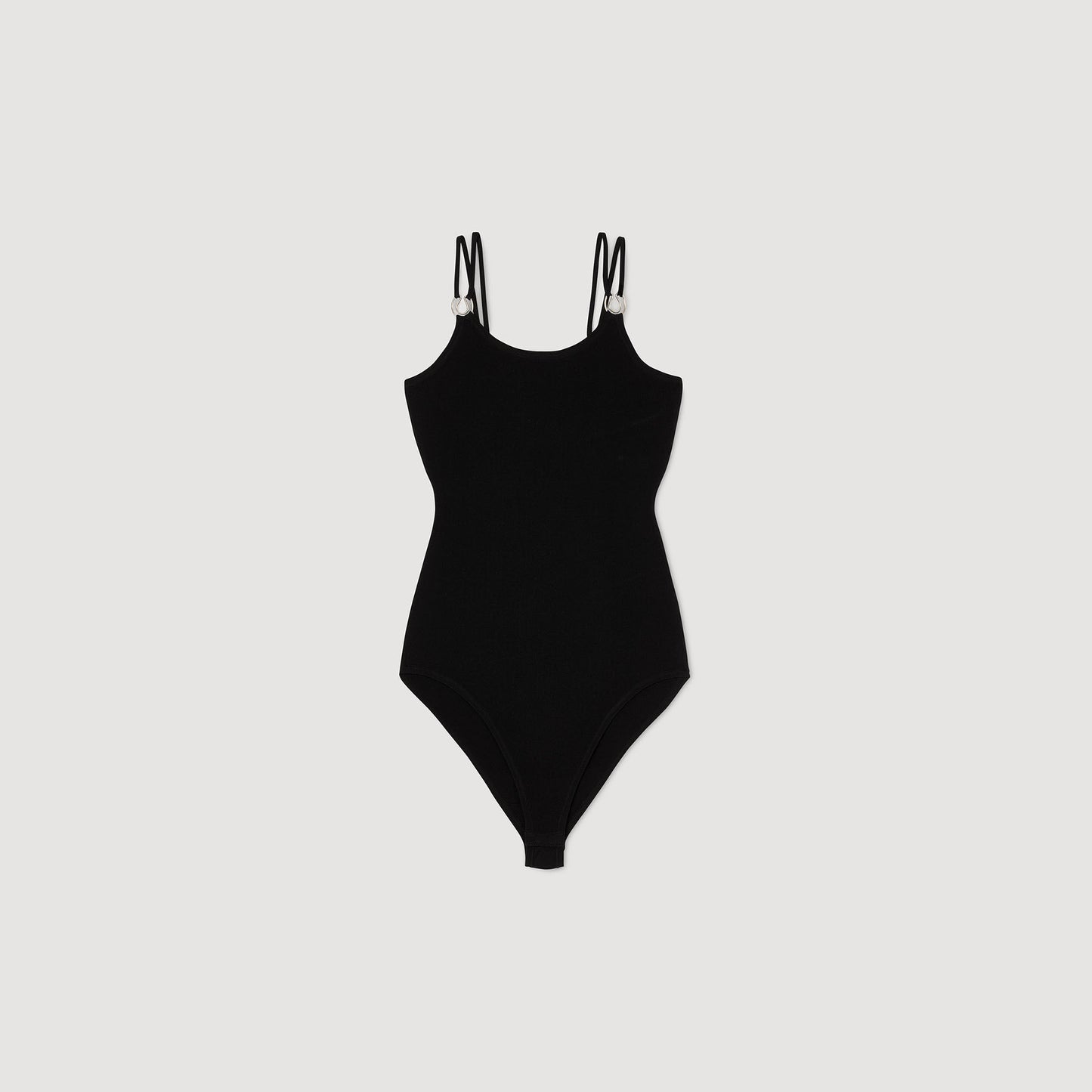 Destiny Jewellery Detail Knit Leotard Black