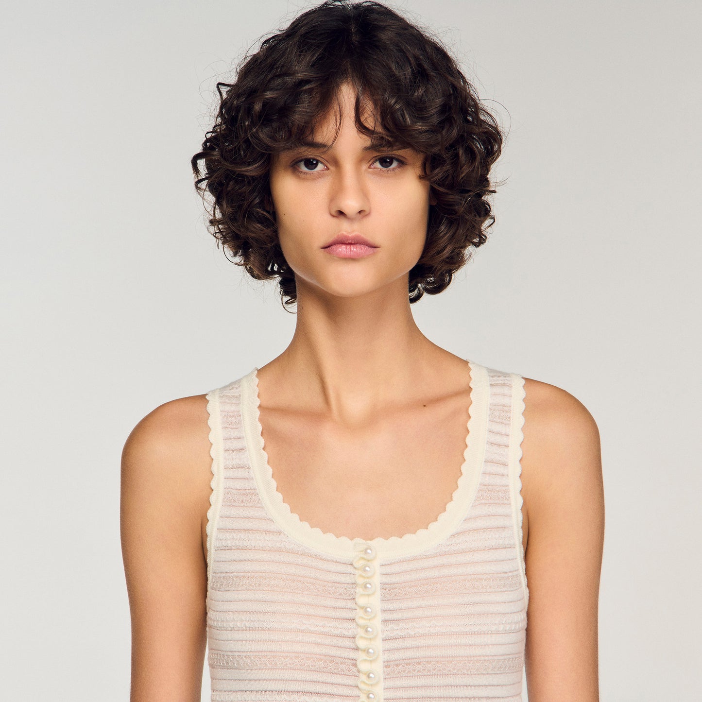 Knit Bodysuit Ecru