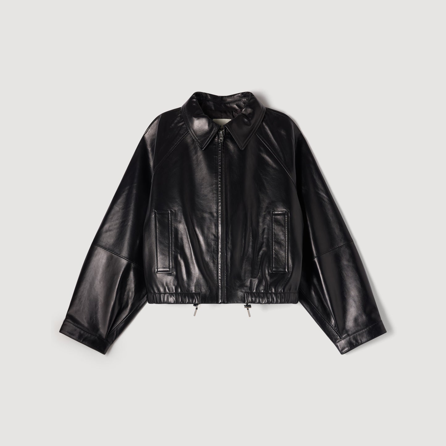 Madison Lamb Leather Jacket Black