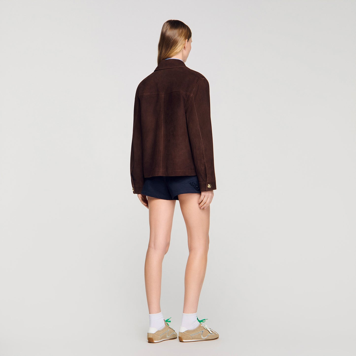 Deniz Suede Jacket BLACK BROWN