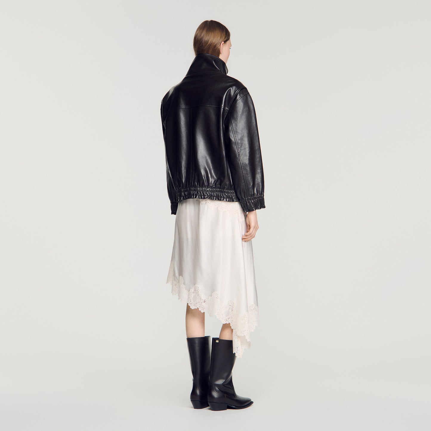 Mickael Structured Jacket Black Brown