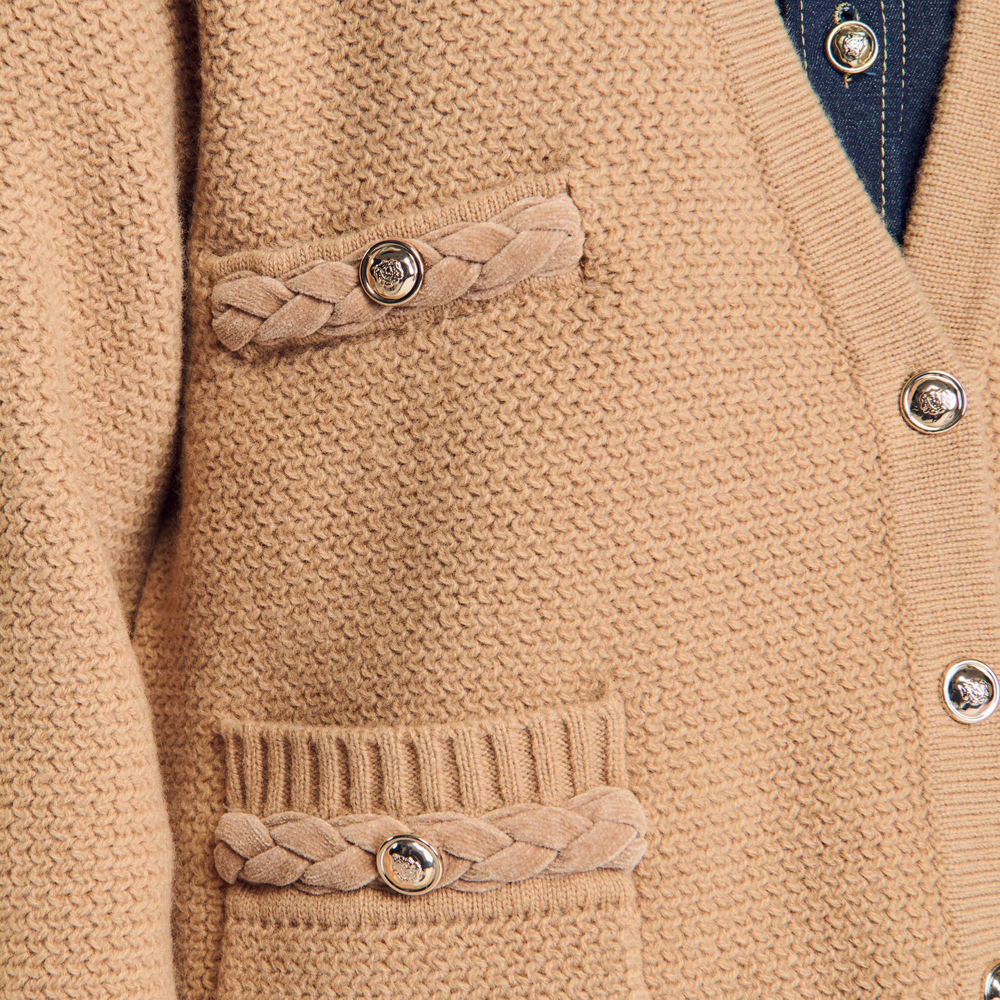 Long Wool Cardigan Camel