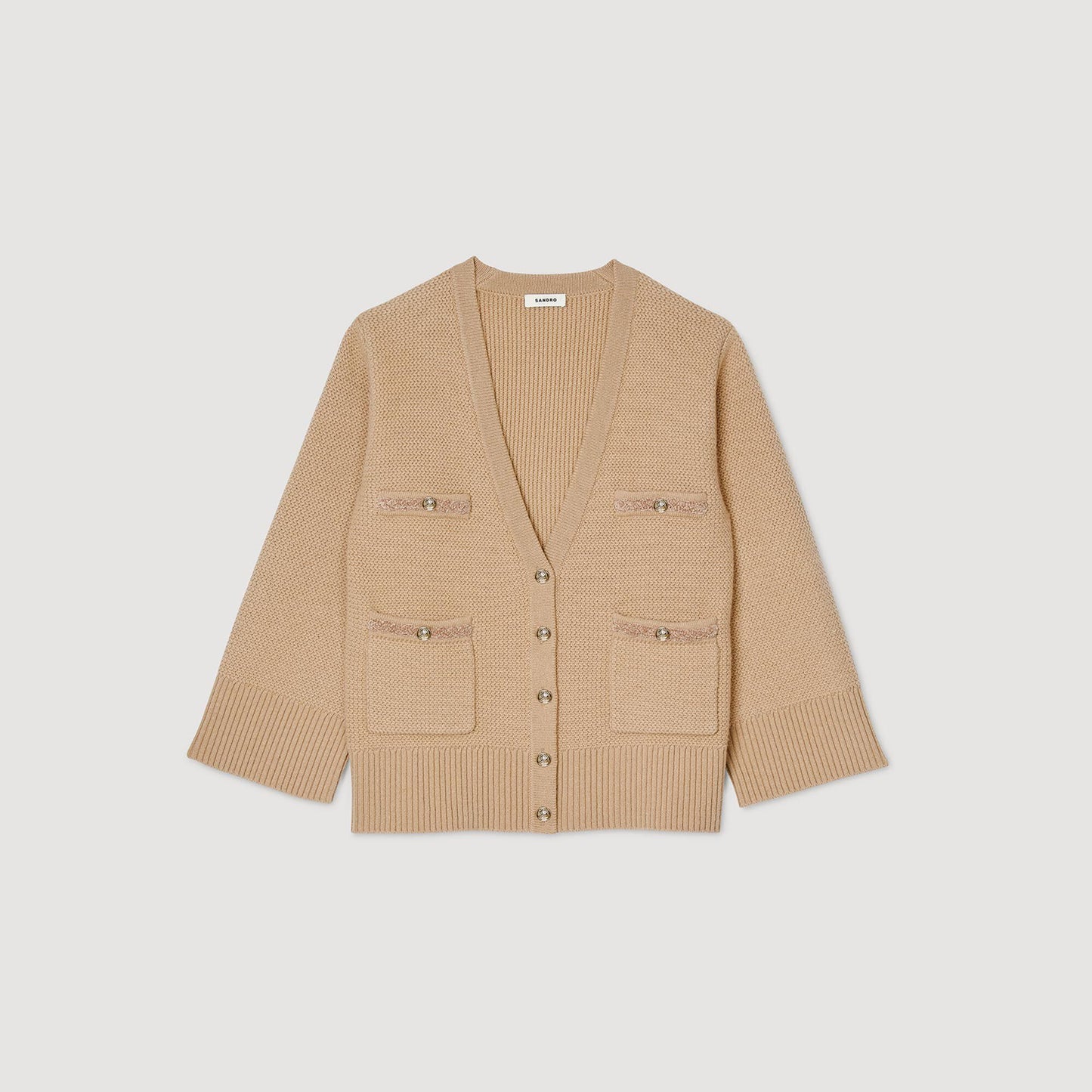 Long Wool Cardigan Camel