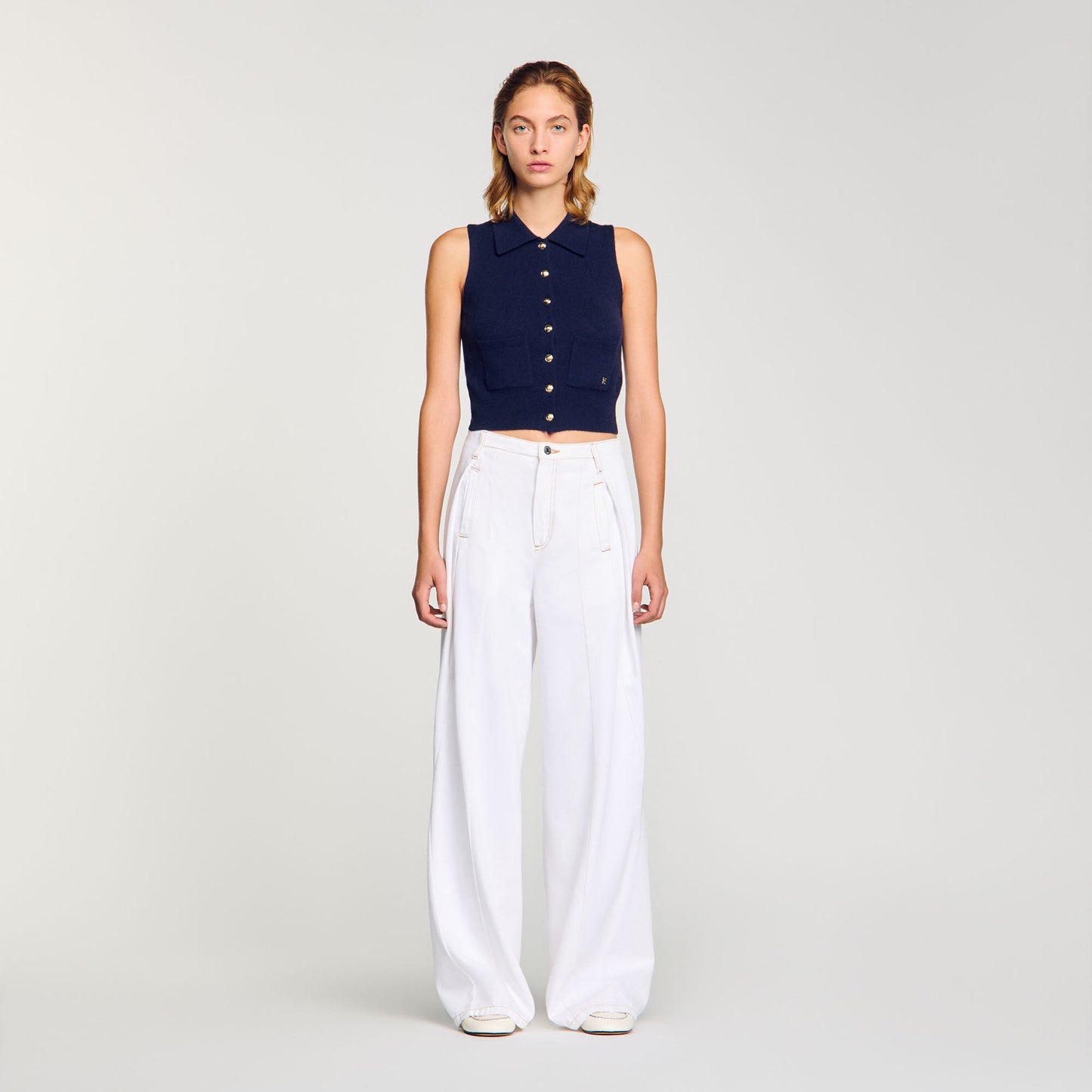 Wool And Cashmere Cardigan Midnight Blue