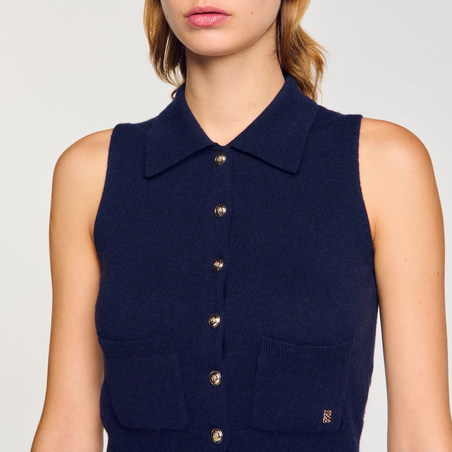 Wool And Cashmere Cardigan Midnight Blue