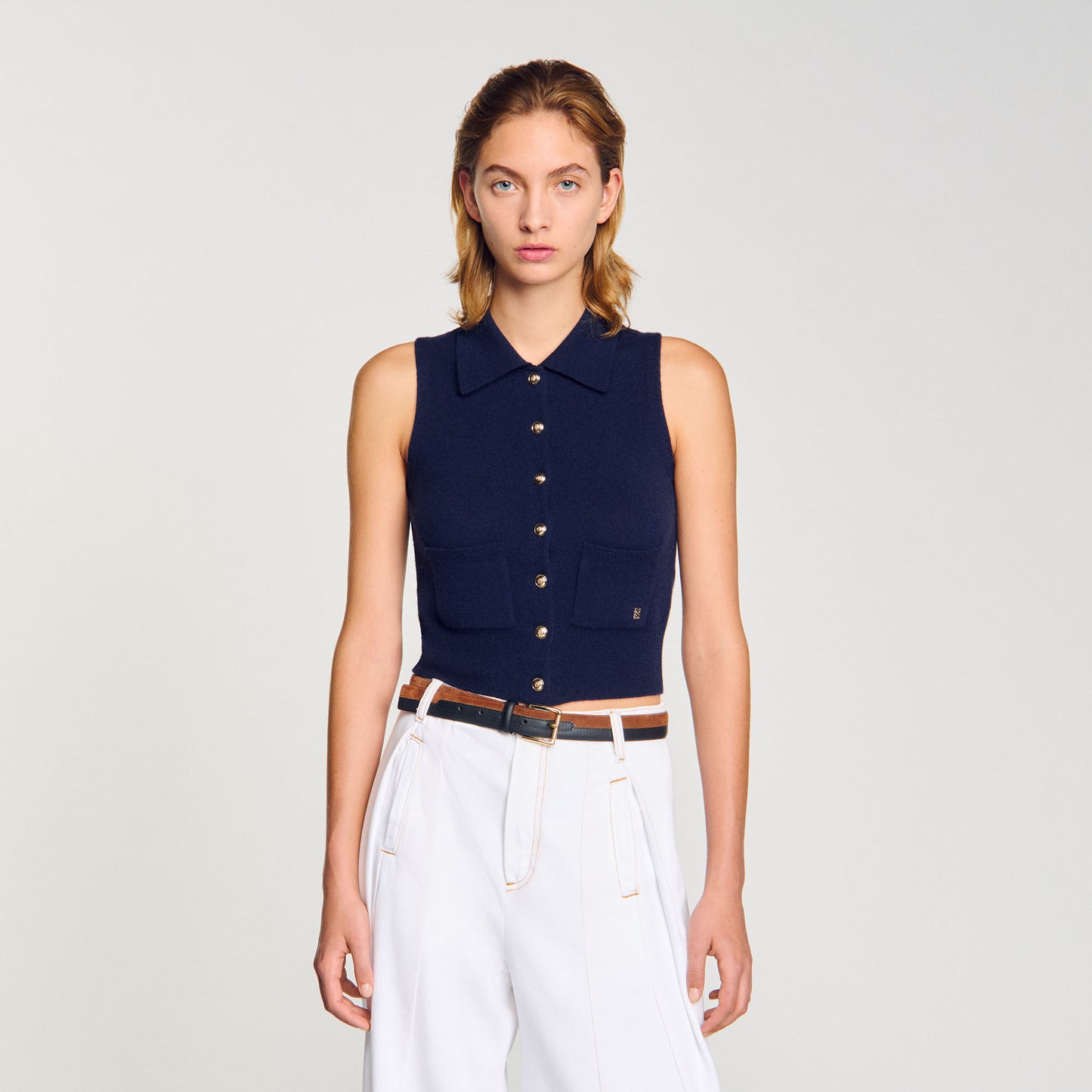 Wool And Cashmere Cardigan Midnight Blue