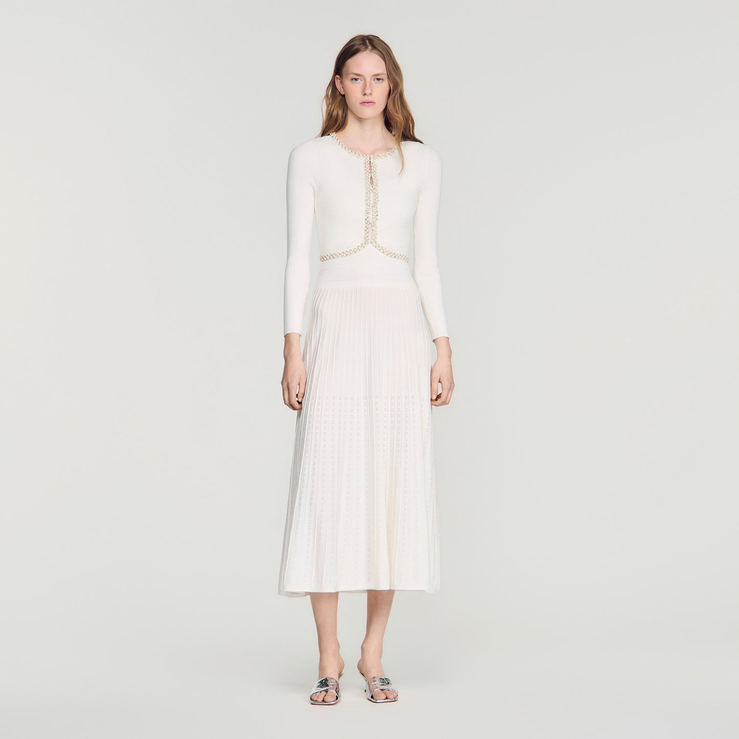 Borealia Knit Cardigan White