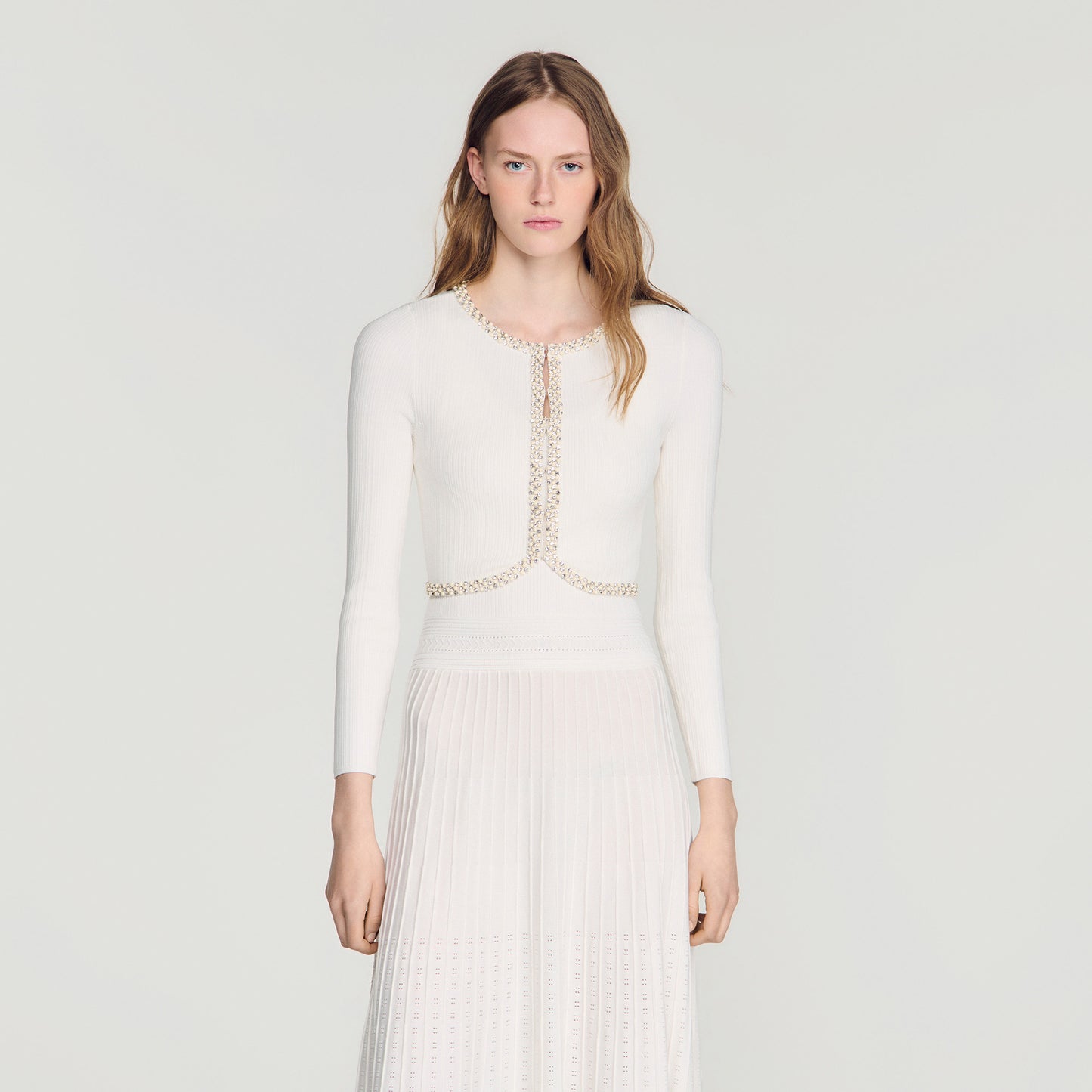 Borealia Knit Cardigan White