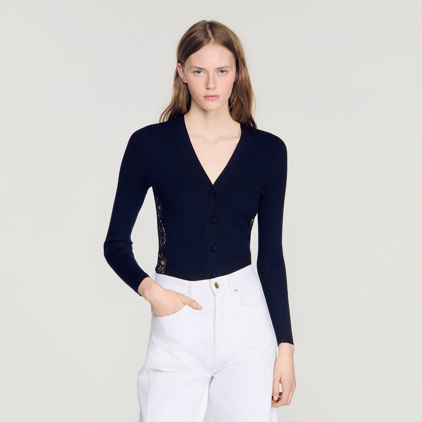 Gabriele Knit Cardigan Black