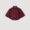 Mentissa Shirt Embellished With Rhinestones Bordeaux