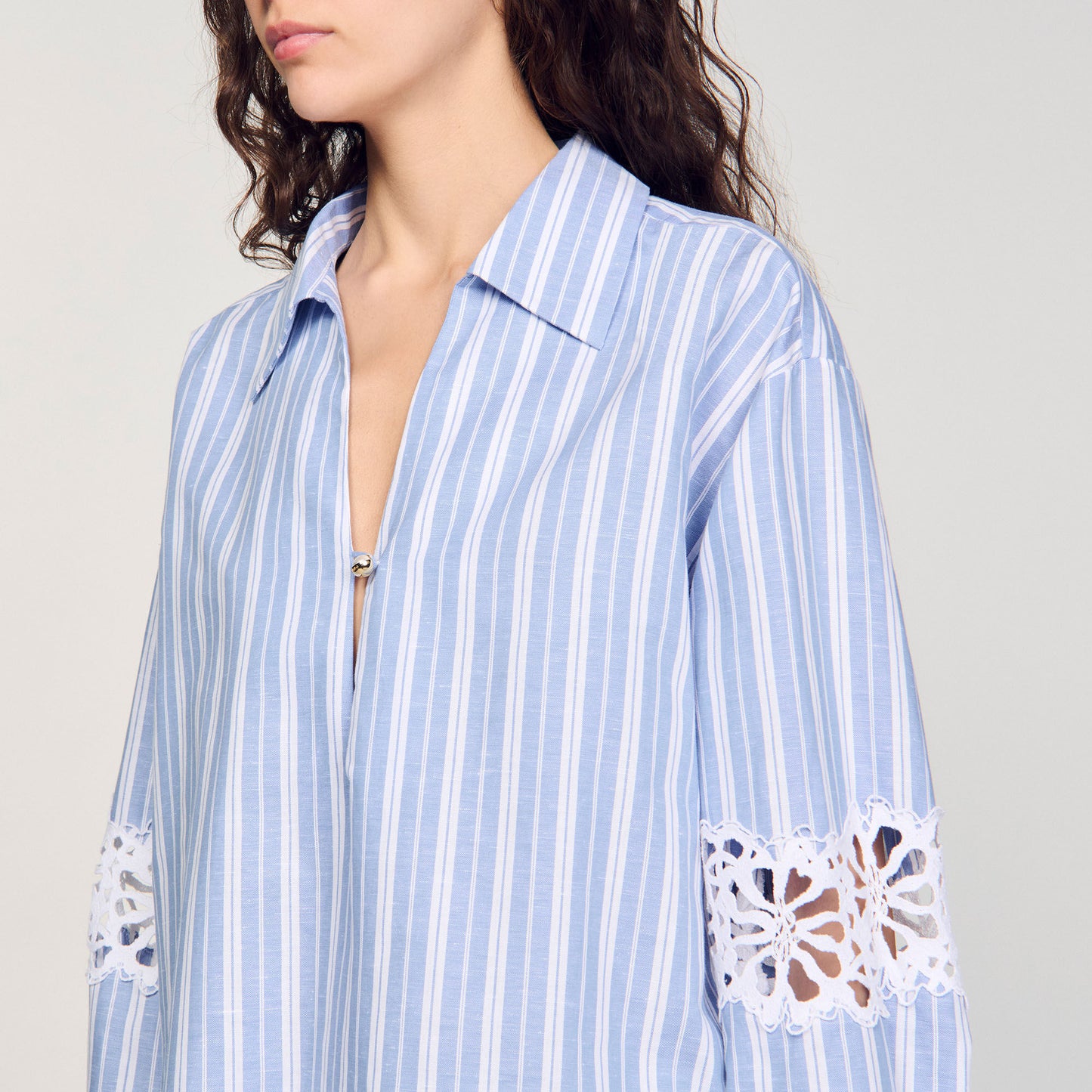 Ortal Striped Shirt Blu / White