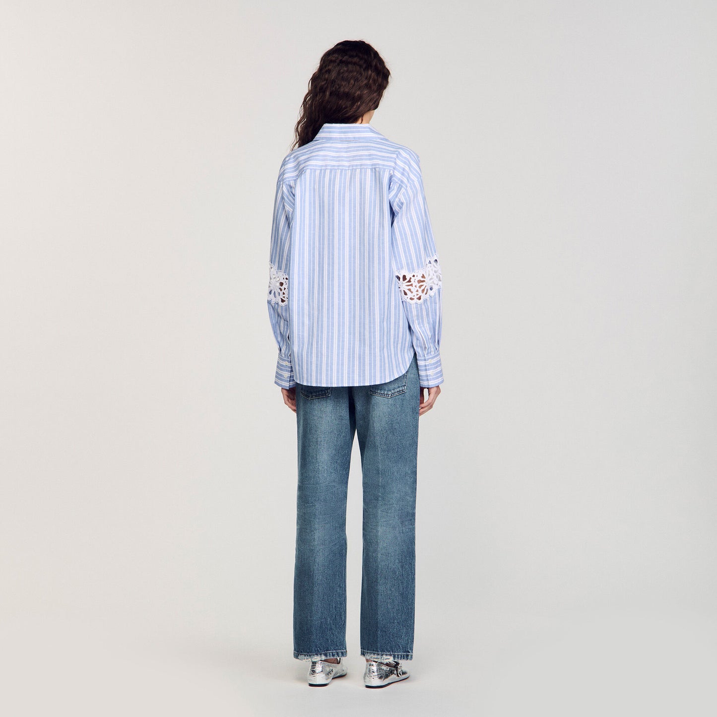 Ortal Striped Shirt Blu / White