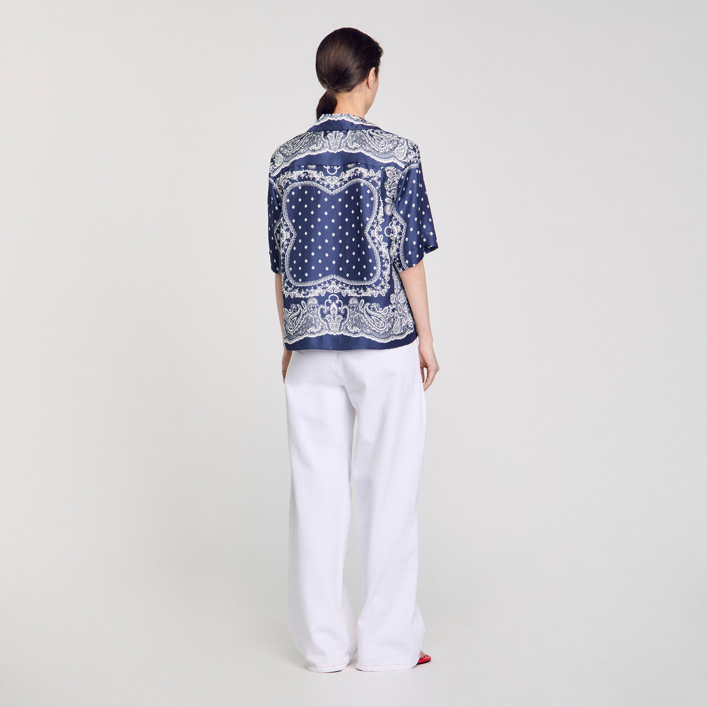 Orla Bandana Print Shirt Blu / White