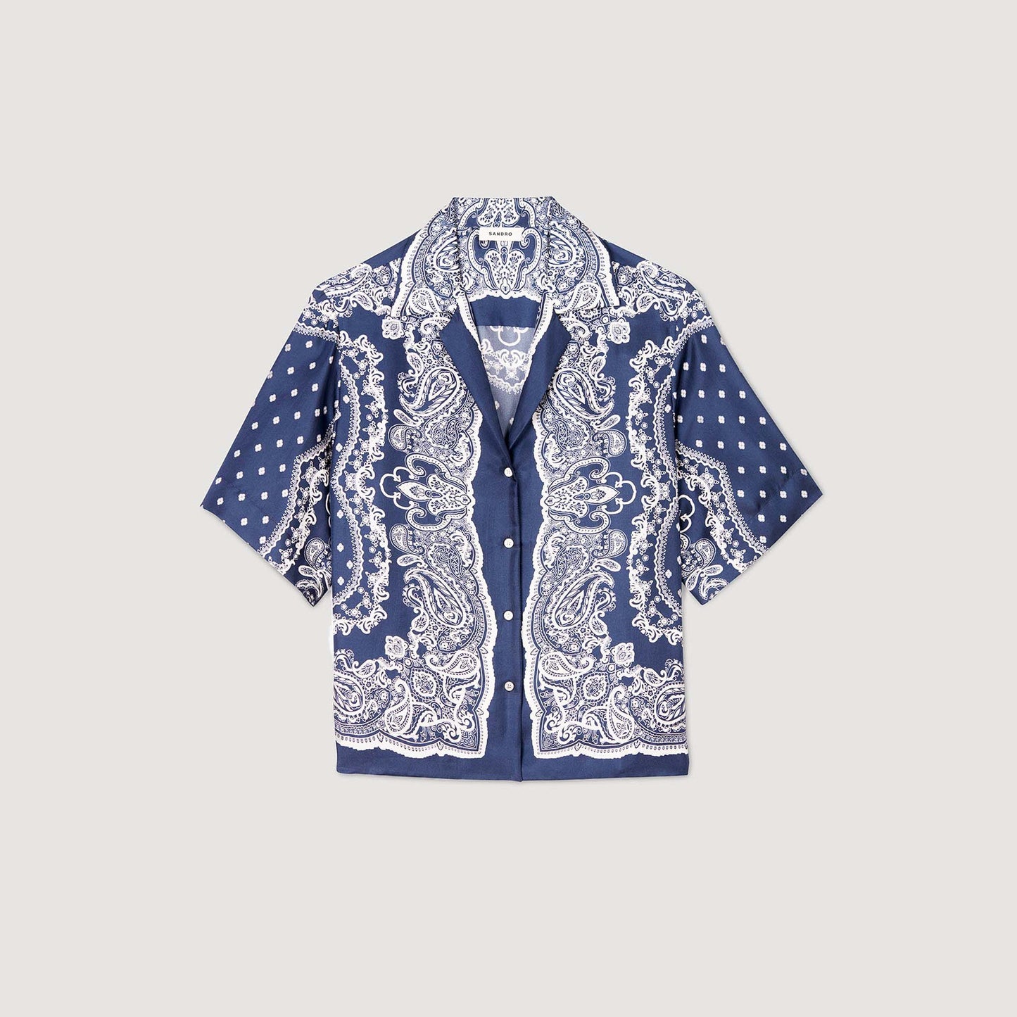 Orla Bandana Print Shirt Blu / White
