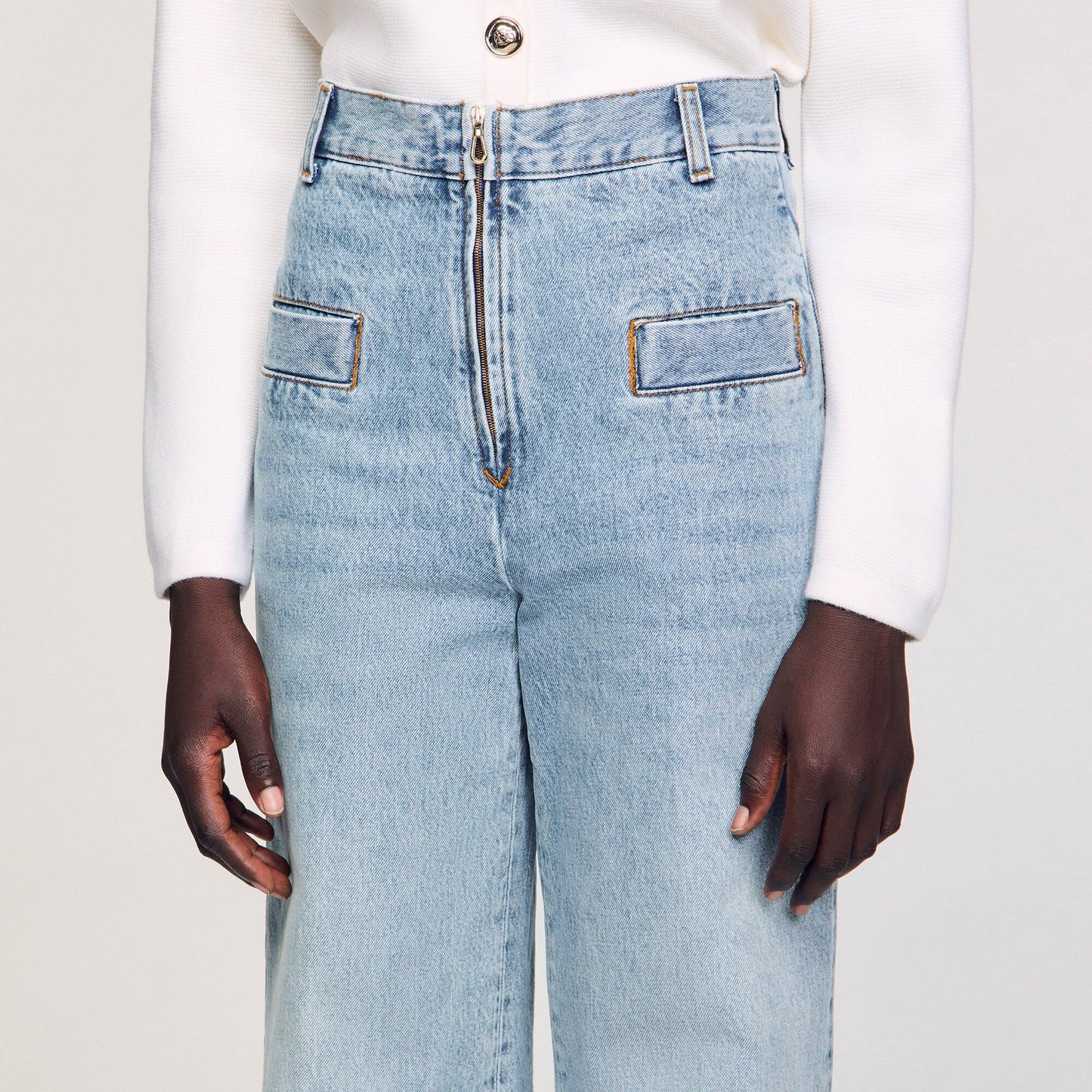 Oslo Wide-Leg Jeans Blue Jean