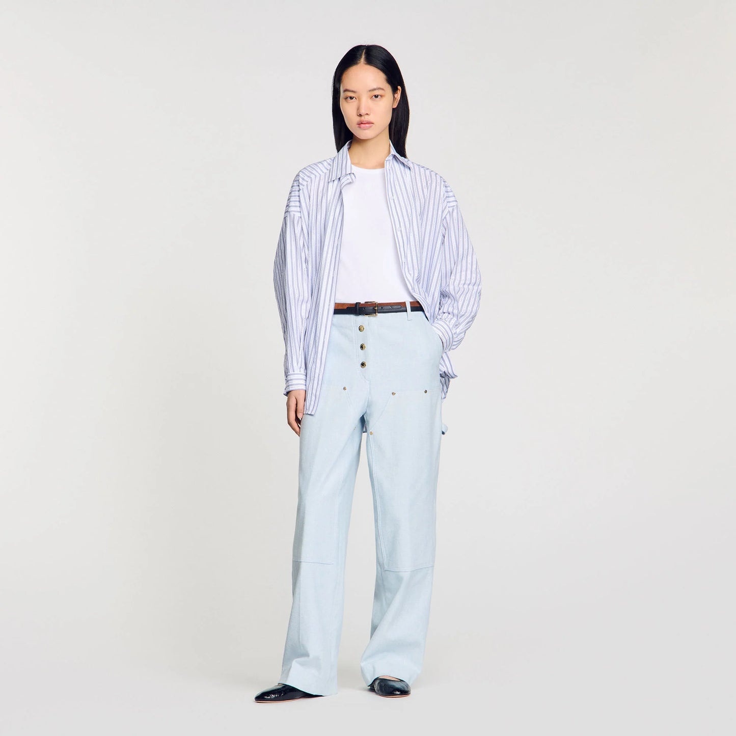 Maxence Carpenter Jeans Light Blue