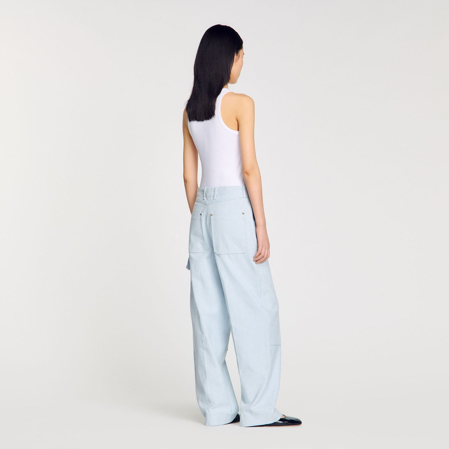 Maxence Carpenter Jeans Light Blue