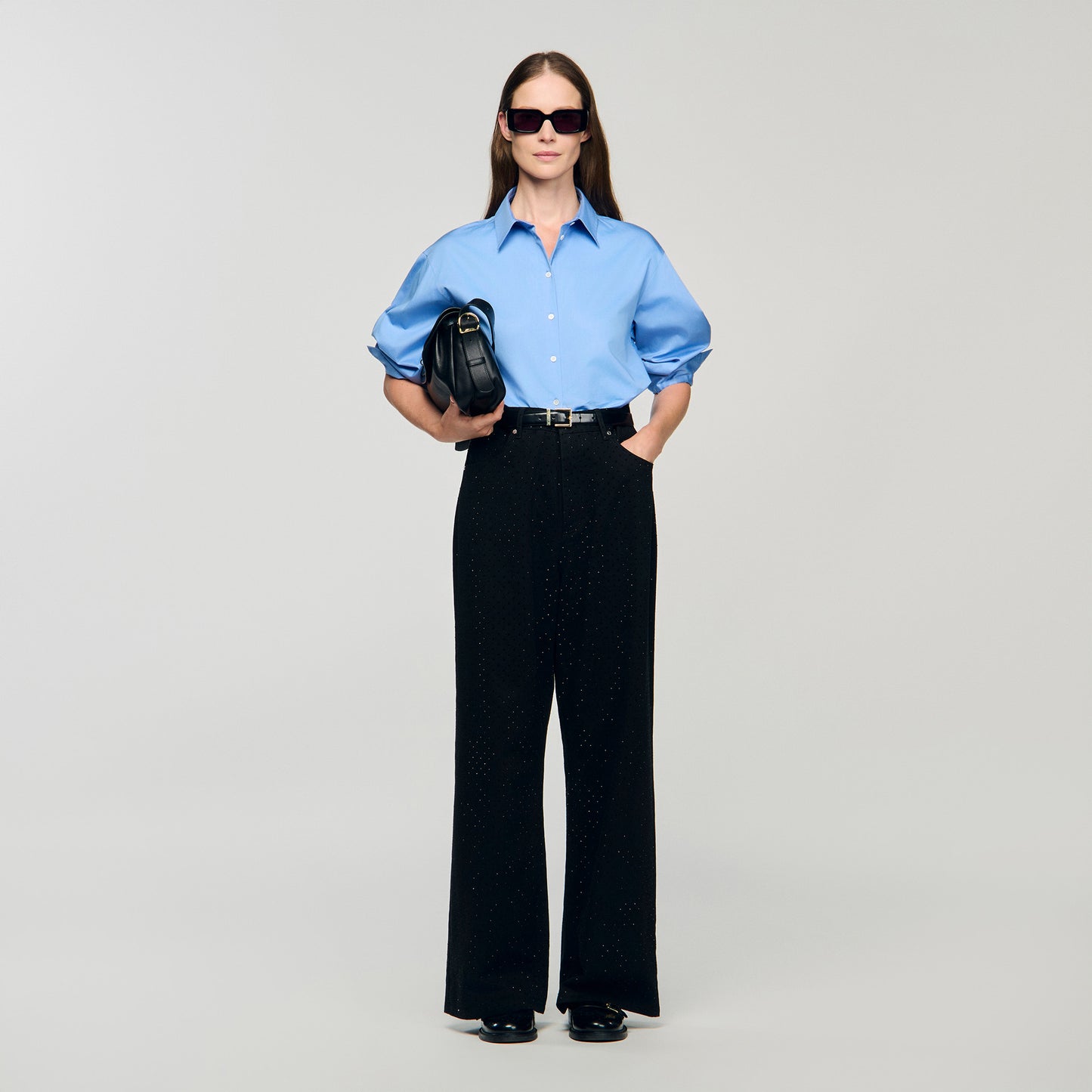 Golden Wide-leg jeans Black
