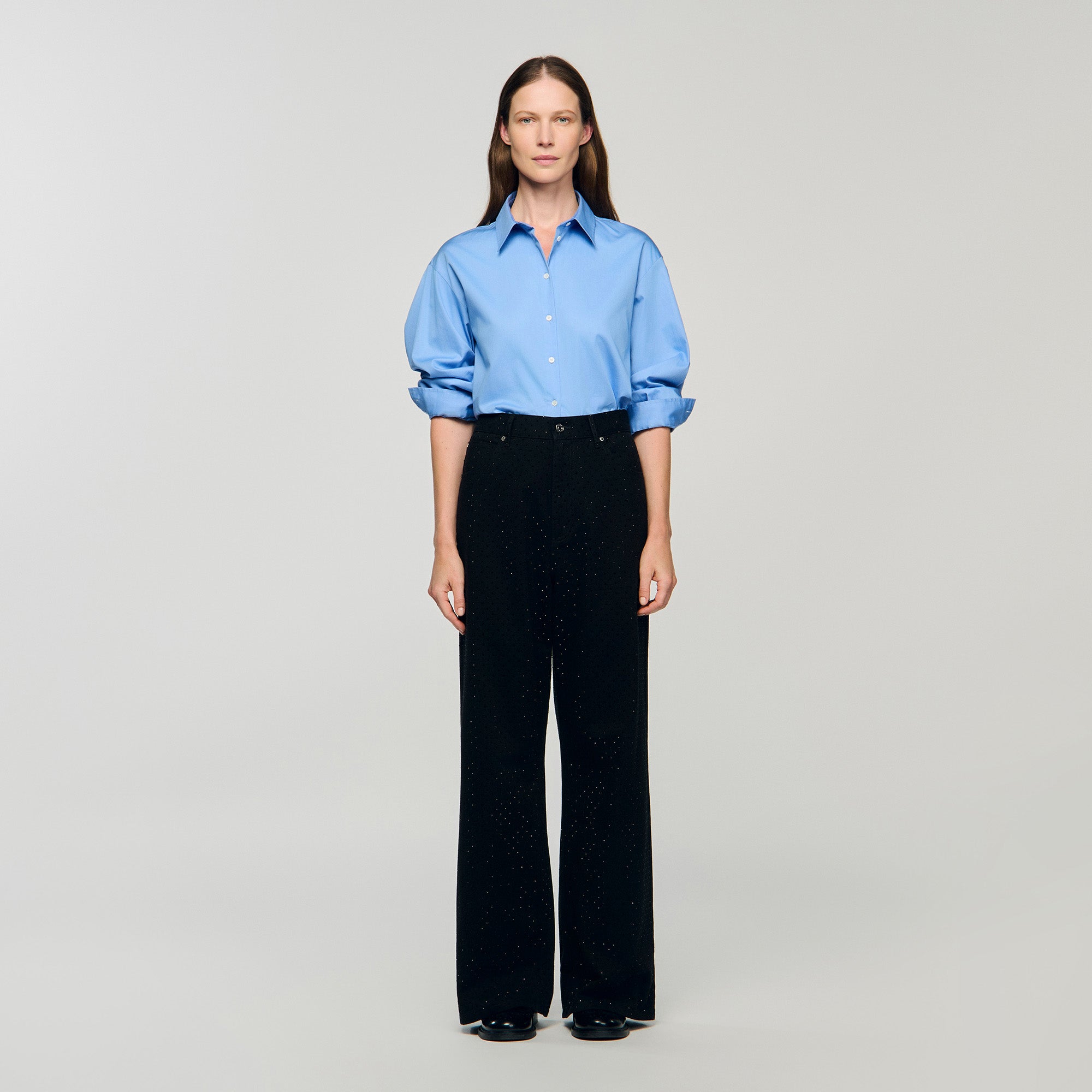 Golden Wide-leg jeans Black