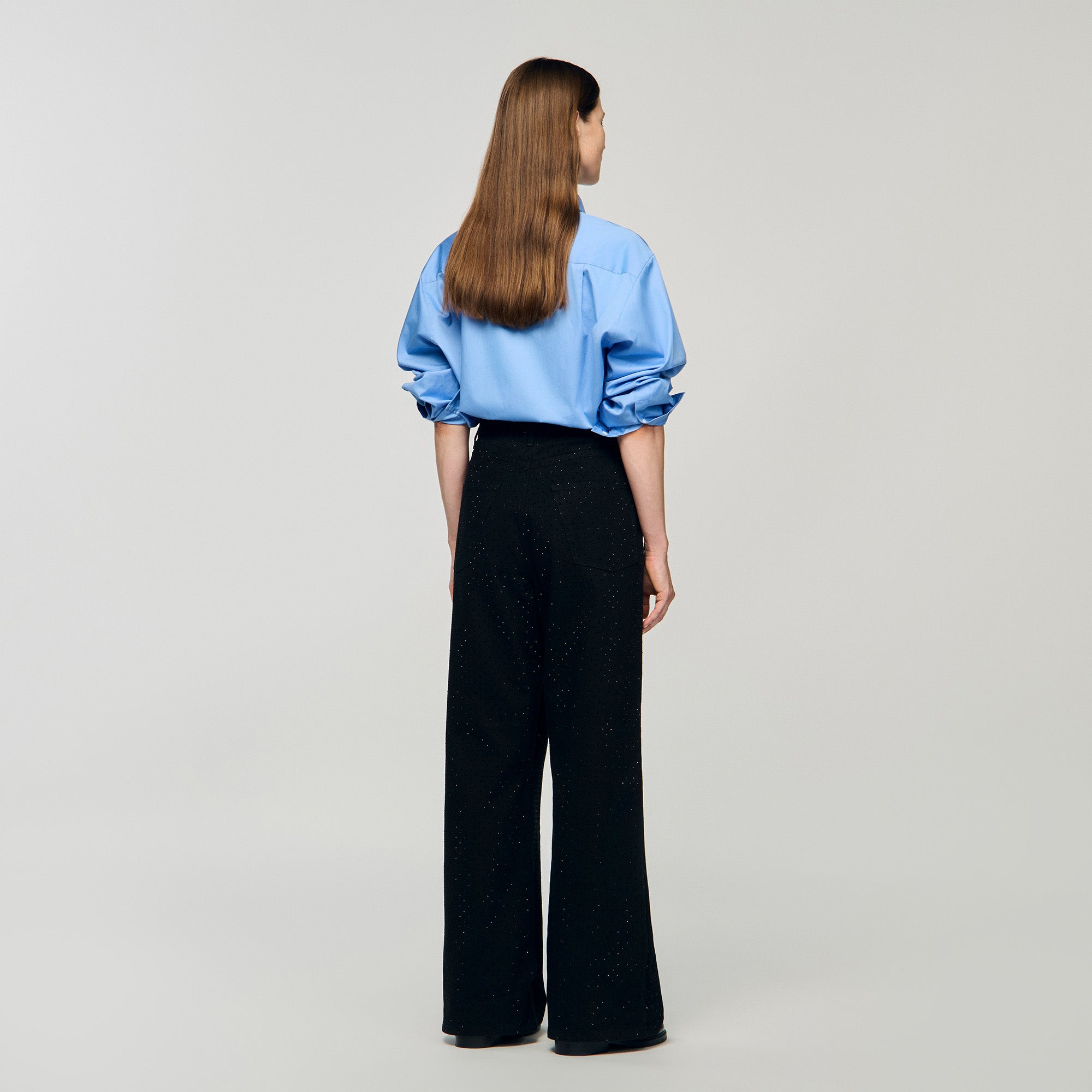 Golden Wide-leg jeans Black