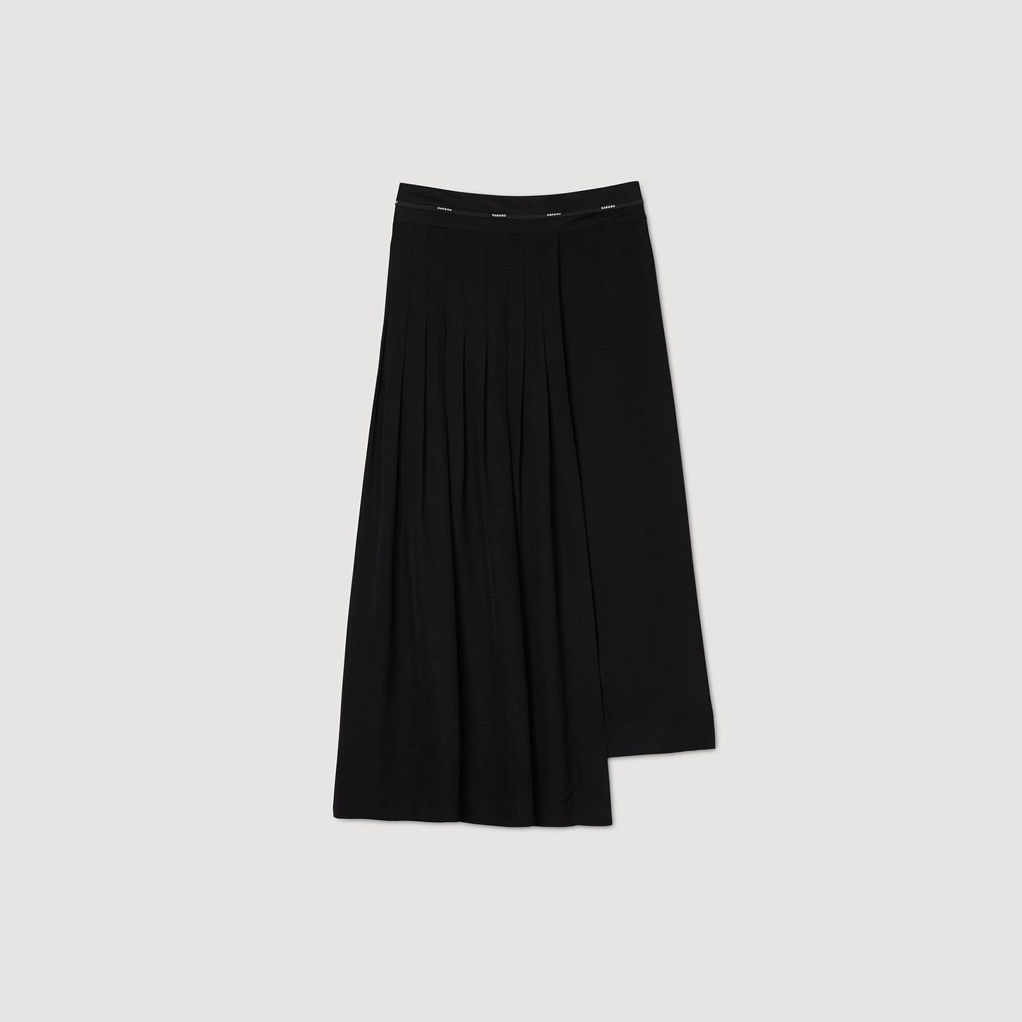 Long Asymmetrical Skirt Black