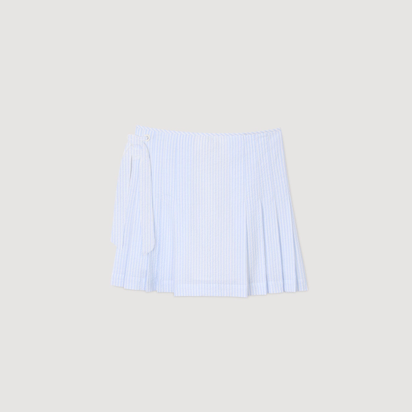 Noora Short Striped Skirt Ciel / Blanc