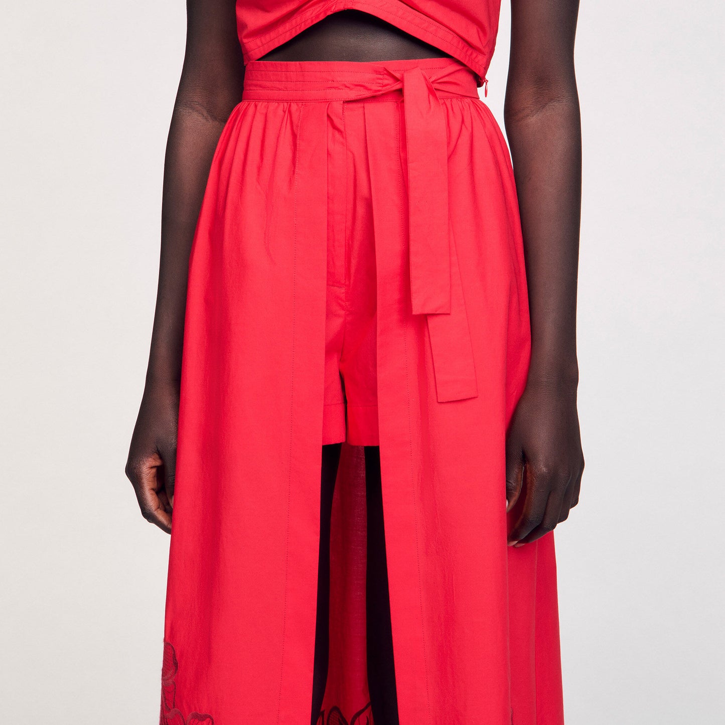 Renelle Floral Skort Red