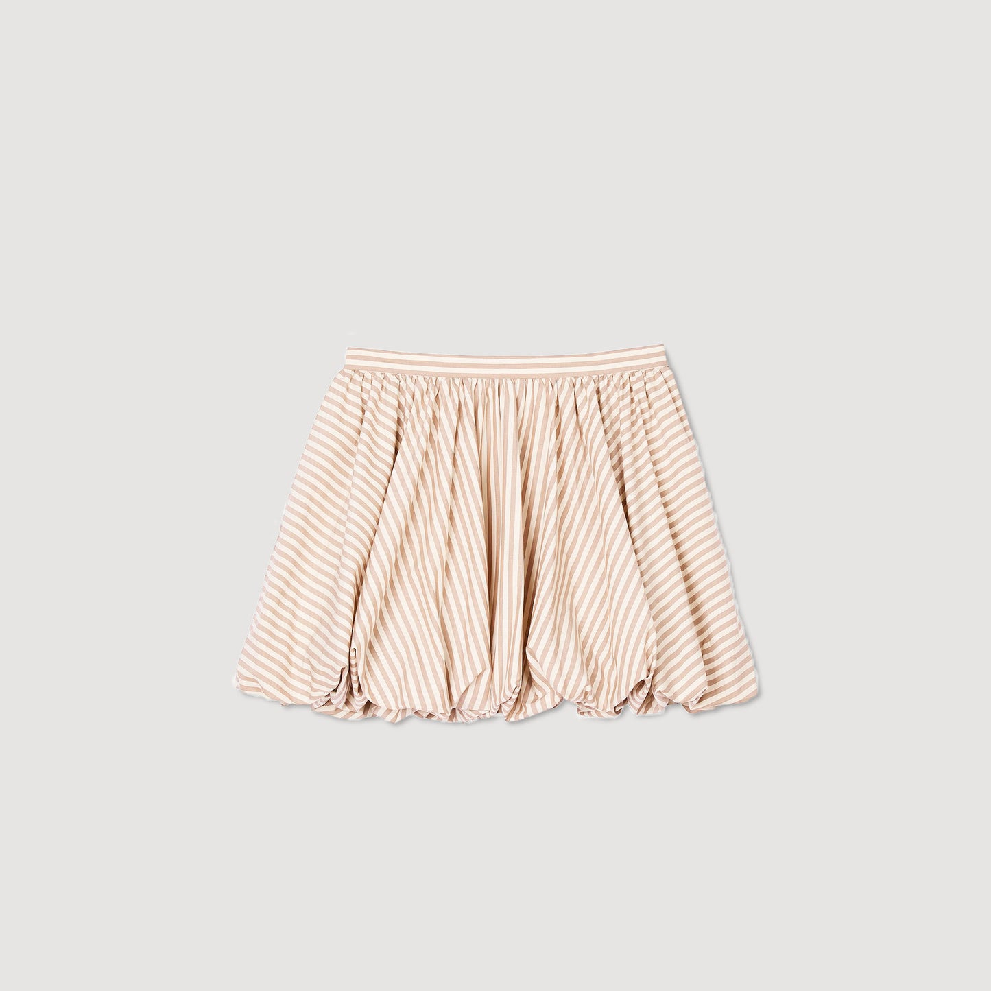Spirale Striped Bubble Skirt Sand / Camel