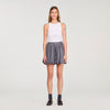 Middy Striped Rhinestone Bubble Skirt Grey