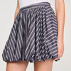 Middy Striped Rhinestone Bubble Skirt Grey