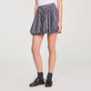 Middy Striped Rhinestone Bubble Skirt Grey