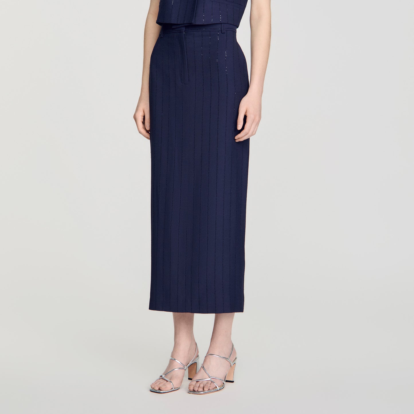 Varenne Knit Skirt Dark Navy