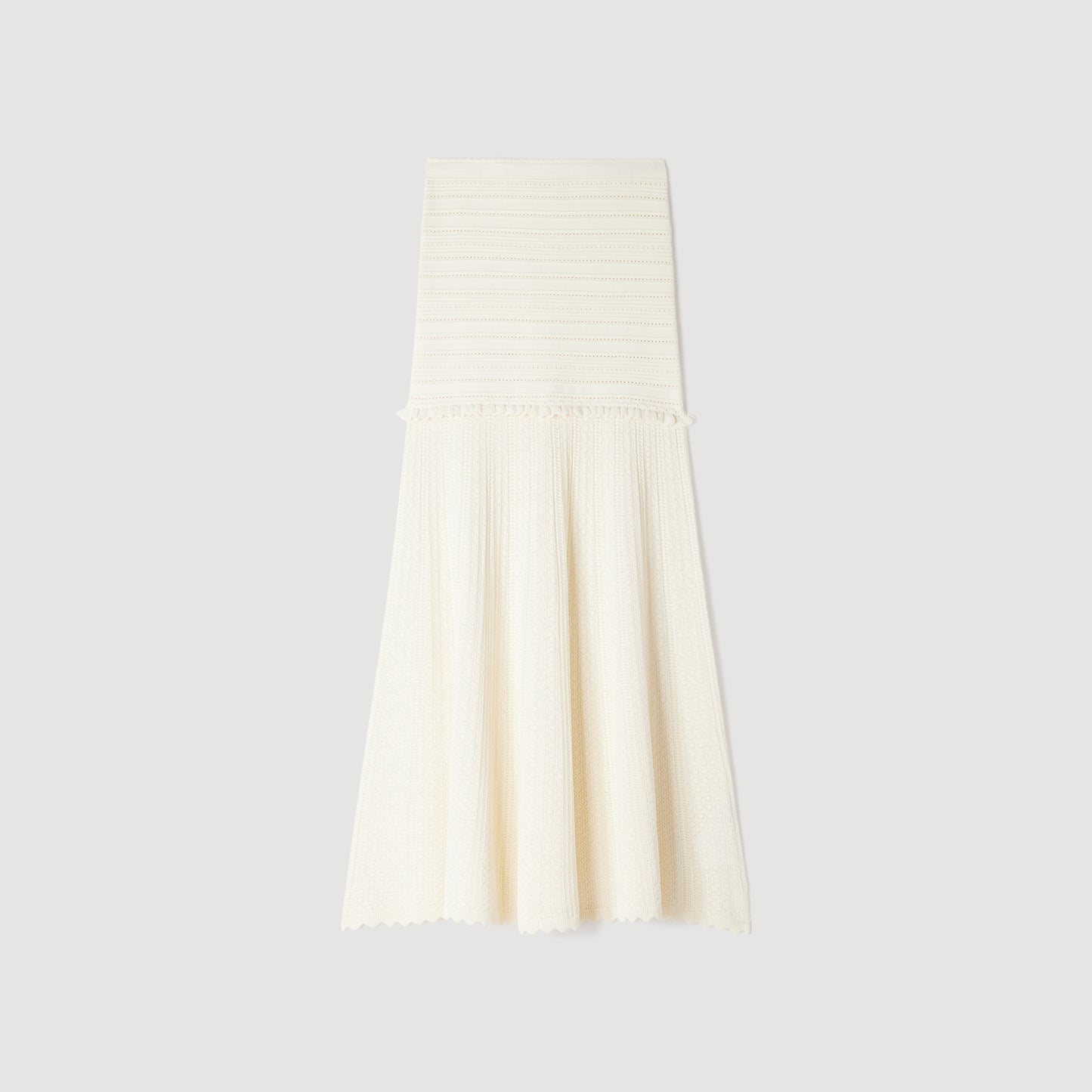Cassalara Knit Skirt Ecru